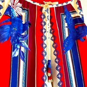 FARM Rio Macaw Scarf Pants, Size XS, NWT